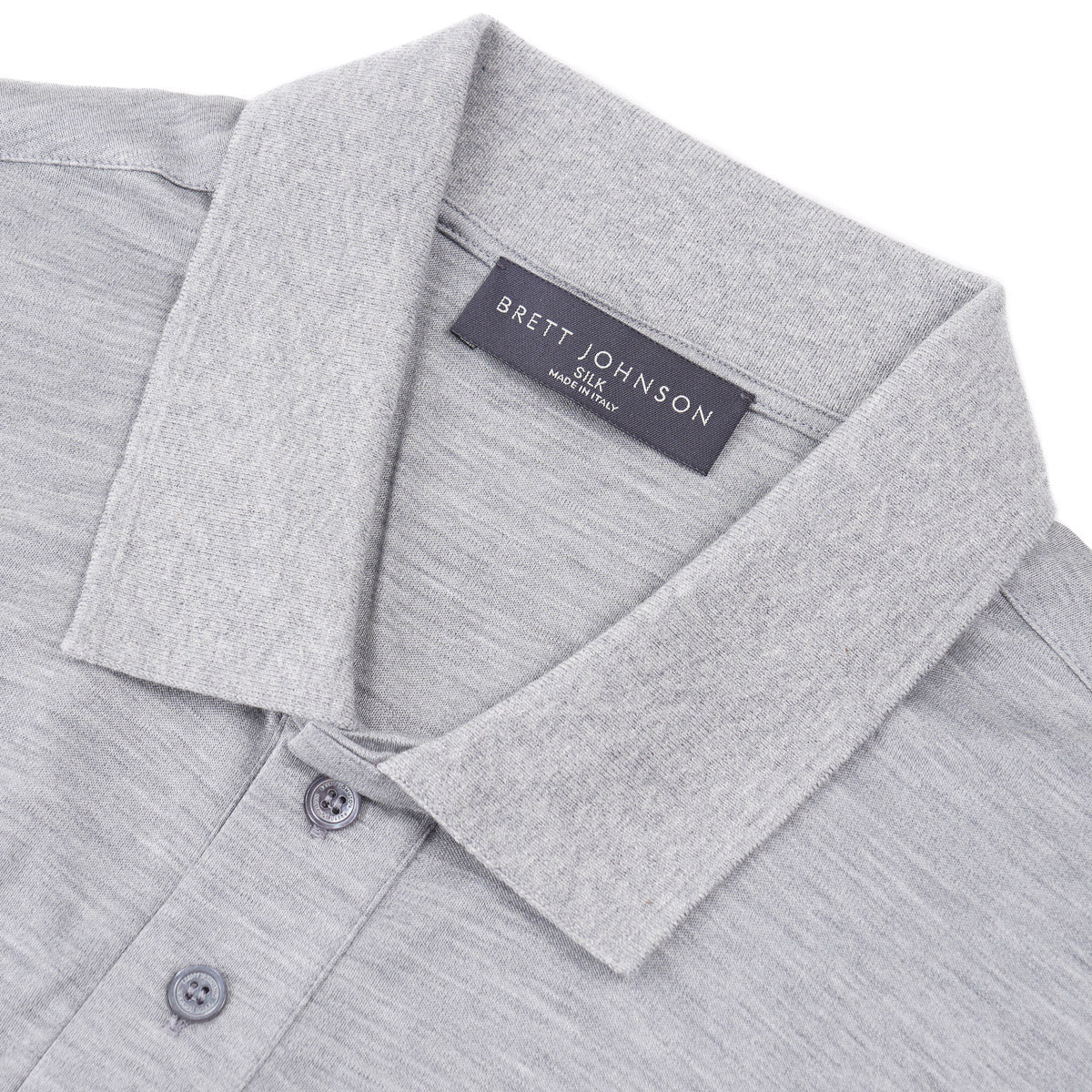 Brett Johnson Superfine Silk Polo Shirt