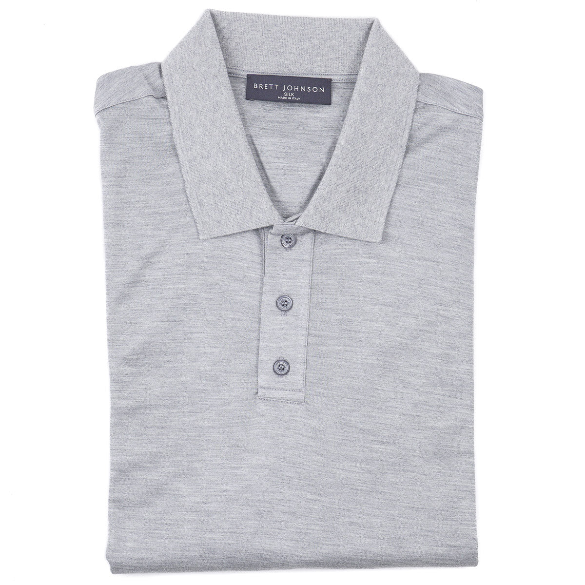 Brett Johnson Superfine Silk Polo Shirt