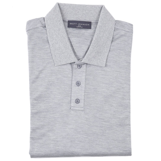 Brett Johnson Superfine Silk Polo Shirt - Top Shelf Apparel