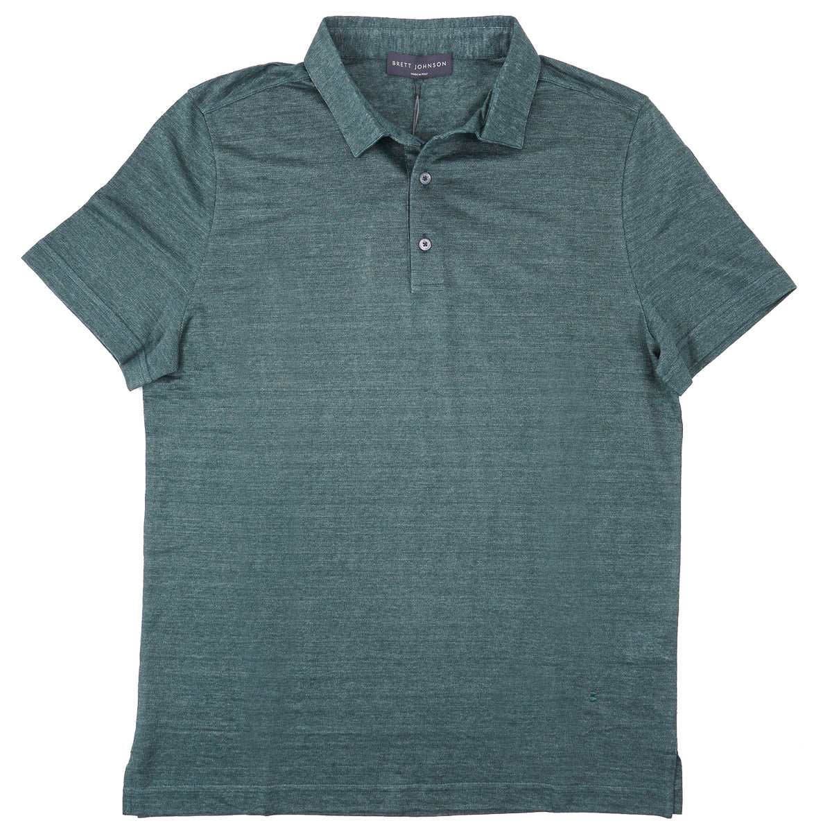 Brett Johnson Jersey Linen Polo Shirt