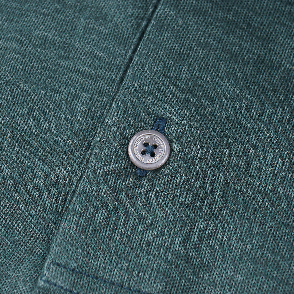 Brett Johnson Jersey Linen Polo Shirt