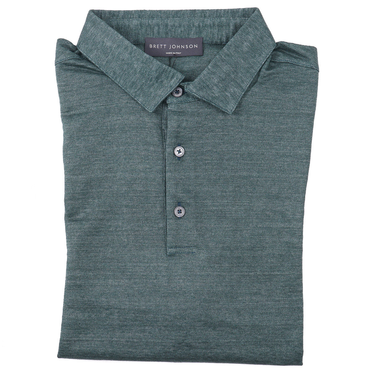 Brett Johnson Jersey Linen Polo Shirt