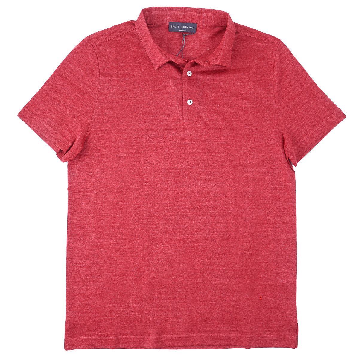 Brett Johnson Jersey Linen Polo Shirt