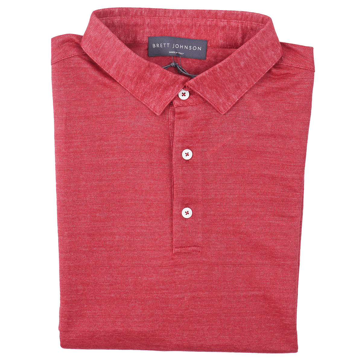 Brett Johnson Jersey Linen Polo Shirt