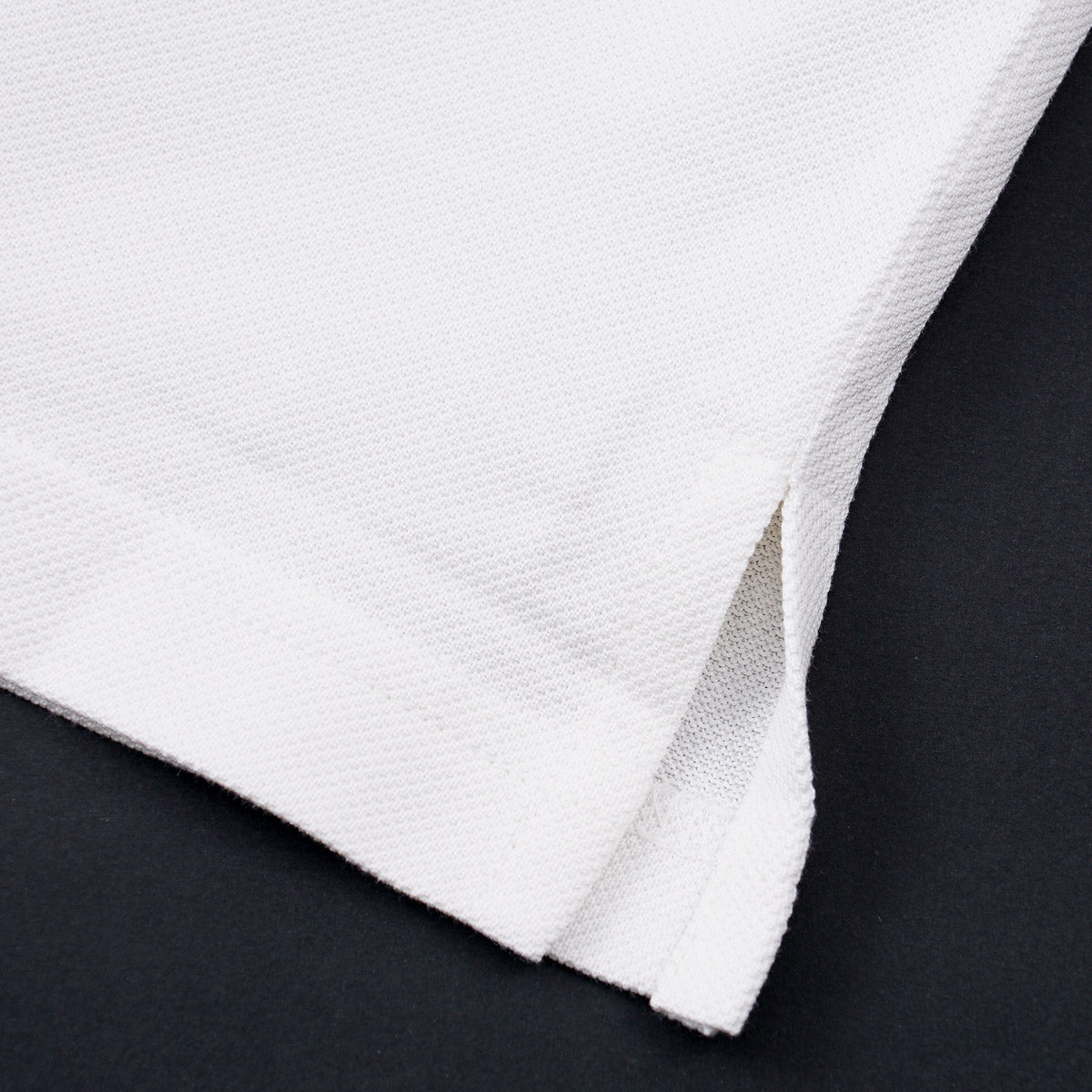 Brett Johnson Pique Silk-Cotton Henley