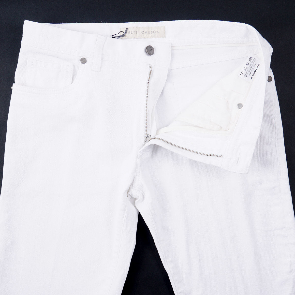 Brett Johnson Trim Straight Denim Jeans