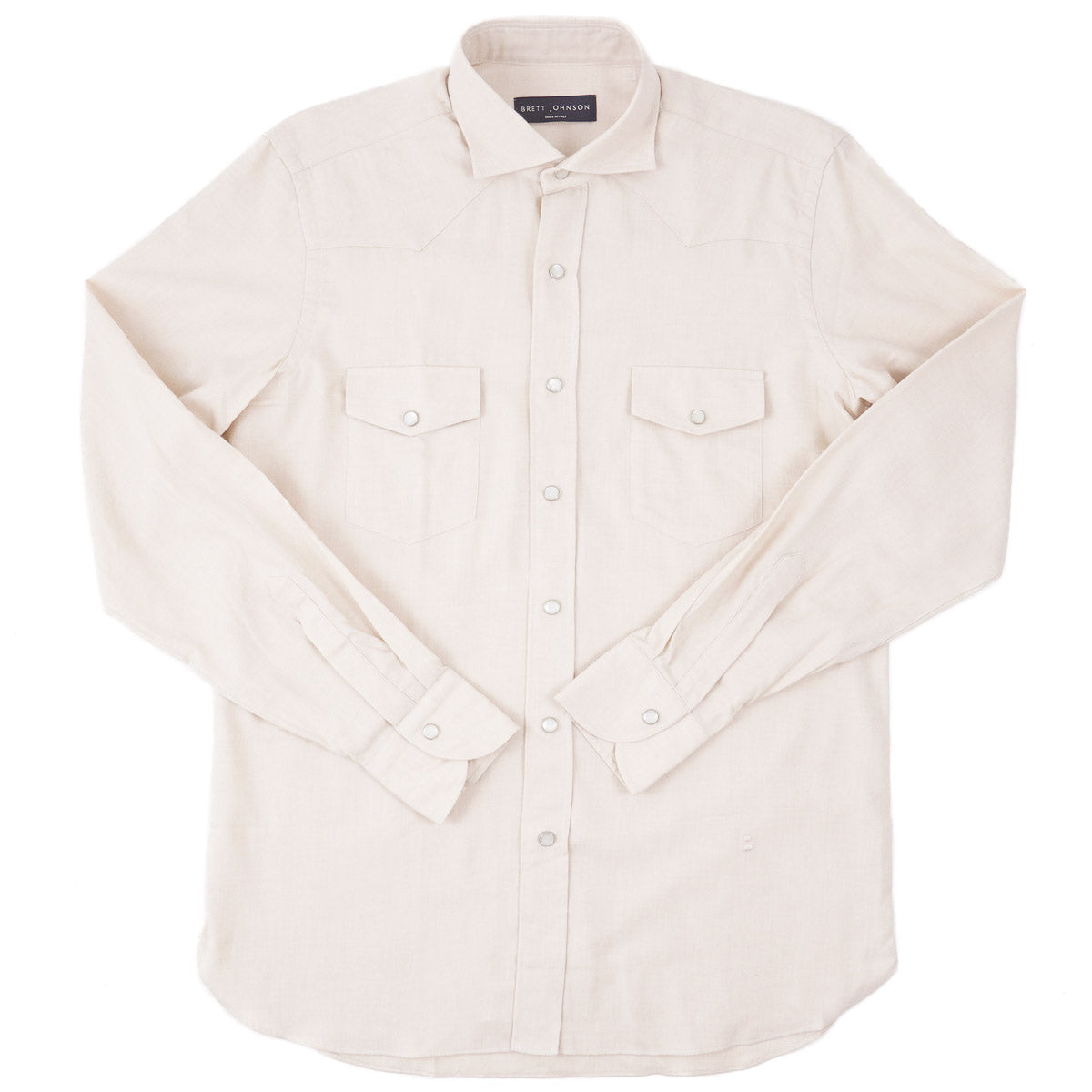 Brett Johnson Cotton-Cashmere Western Shirt - Top Shelf Apparel
