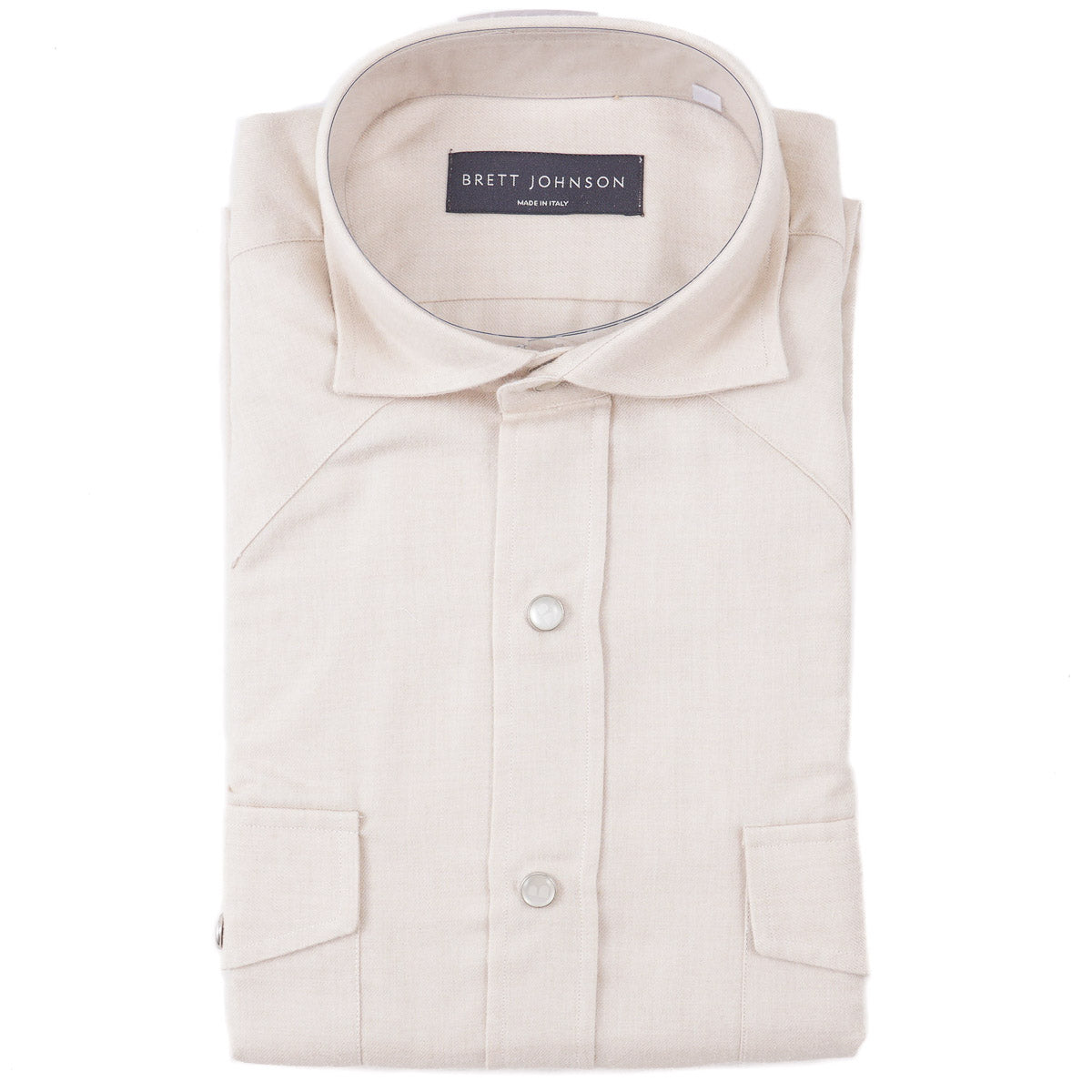 Brett Johnson Cotton-Cashmere Western Shirt - Top Shelf Apparel