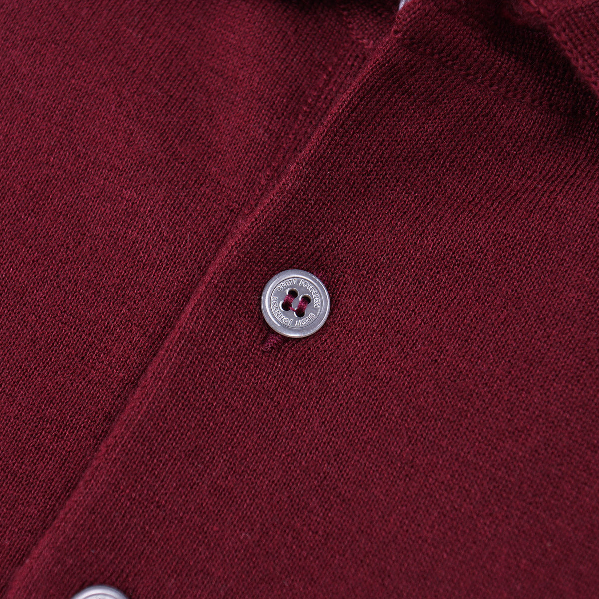 Brett Johnson Cashmere-Silk Polo Sweater