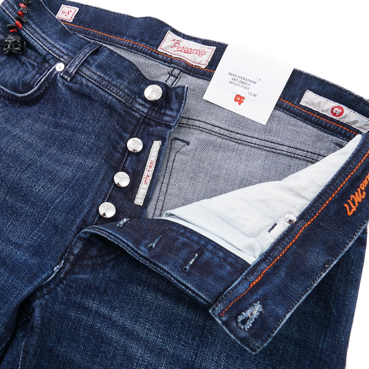 Marco Pescarolo Slim-Fit Denim Jeans - Top Shelf Apparel