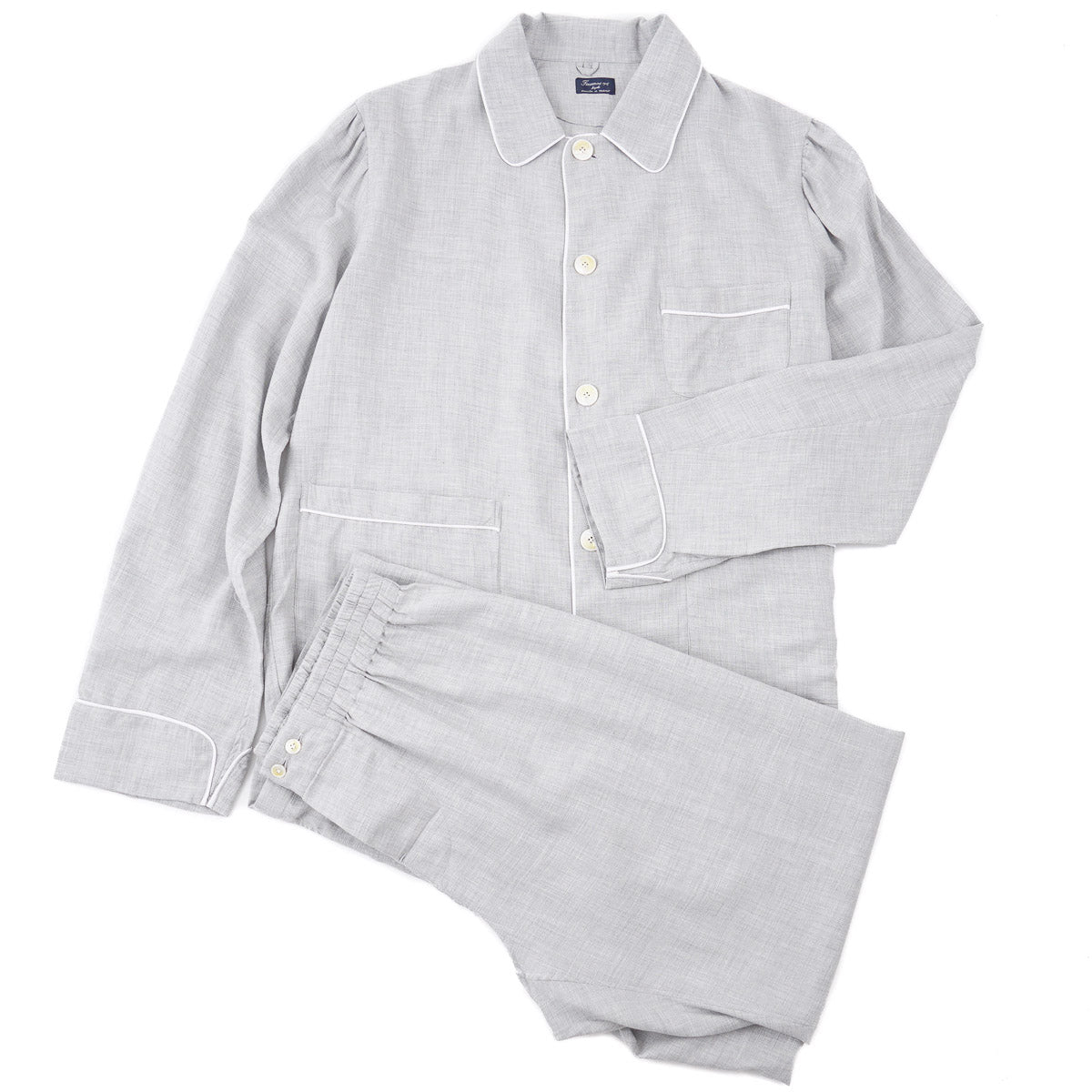 Finamore Cotton-Cashmere Pajama Set