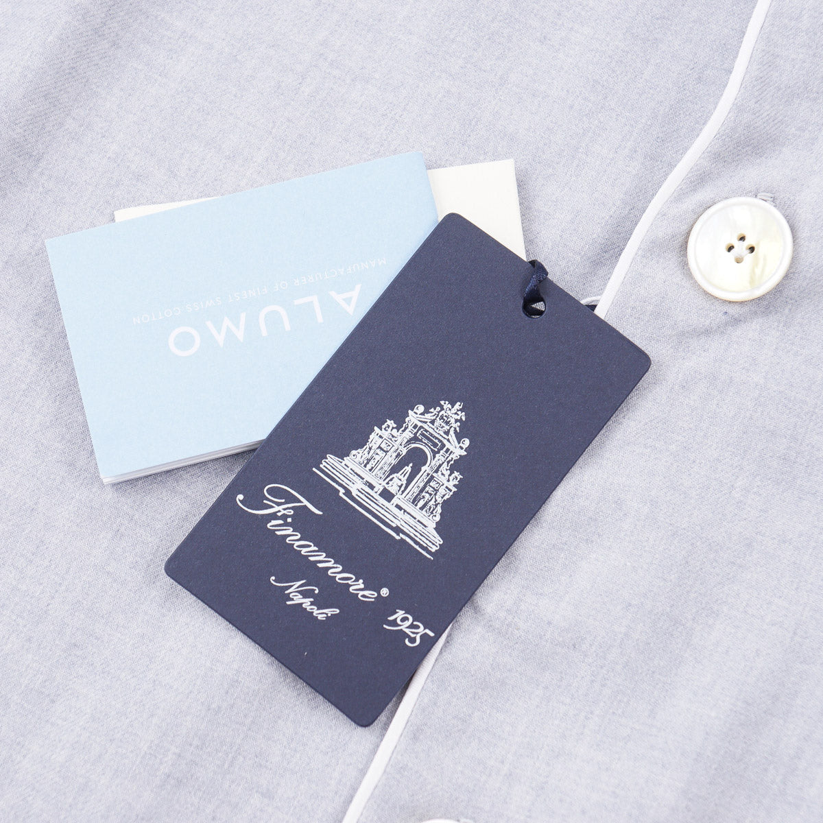 Finamore Cotton-Cashmere Pajama Set