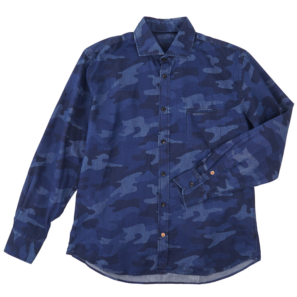 Handpicked Printed Chambray Denim Overshirt