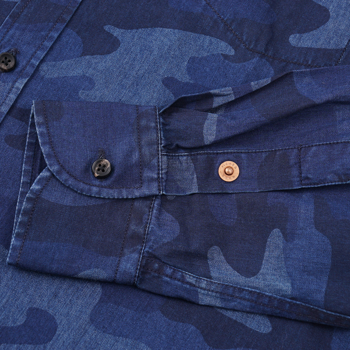 Handpicked Printed Chambray Denim Overshirt
