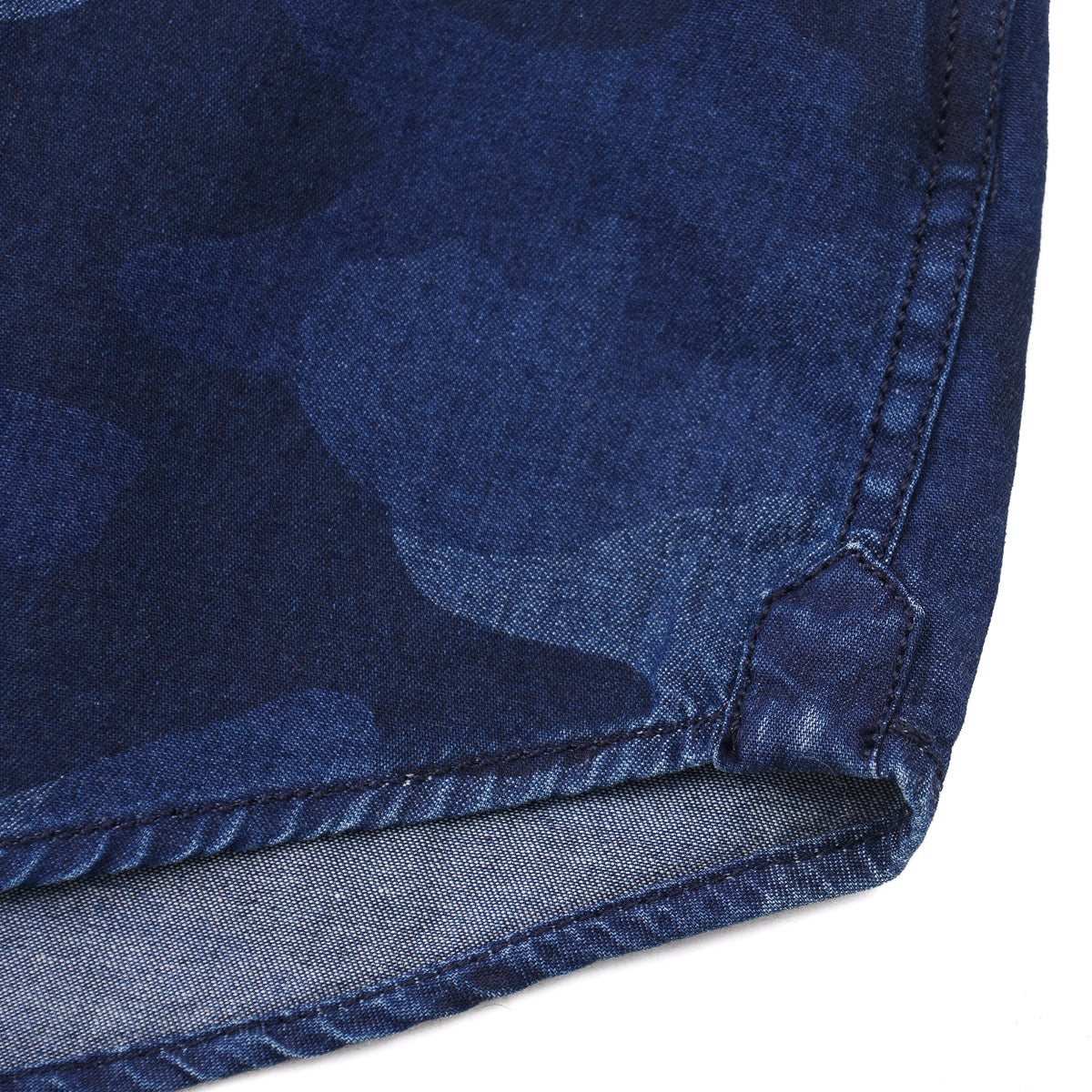 Handpicked Printed Chambray Denim Overshirt