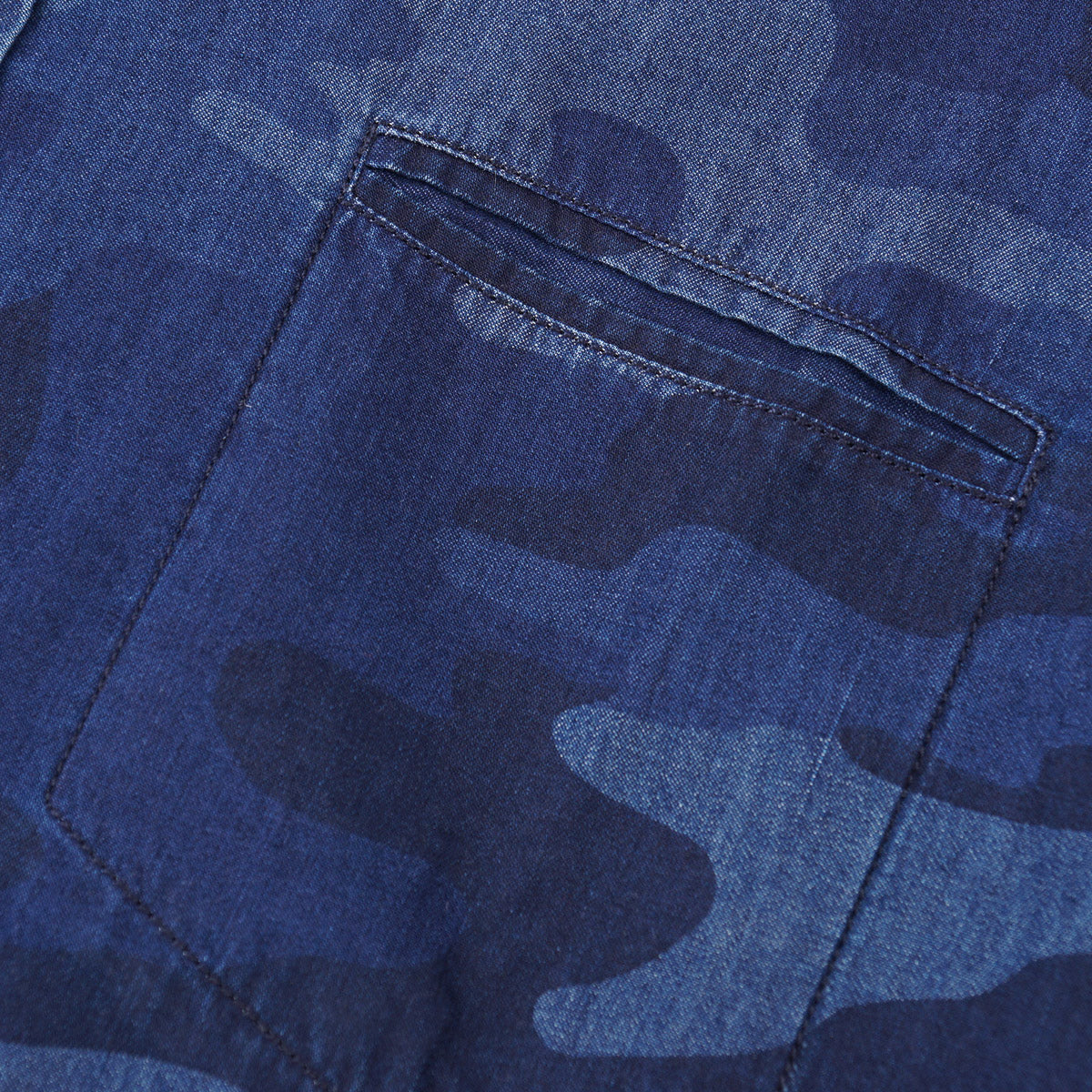 Handpicked Printed Chambray Denim Overshirt