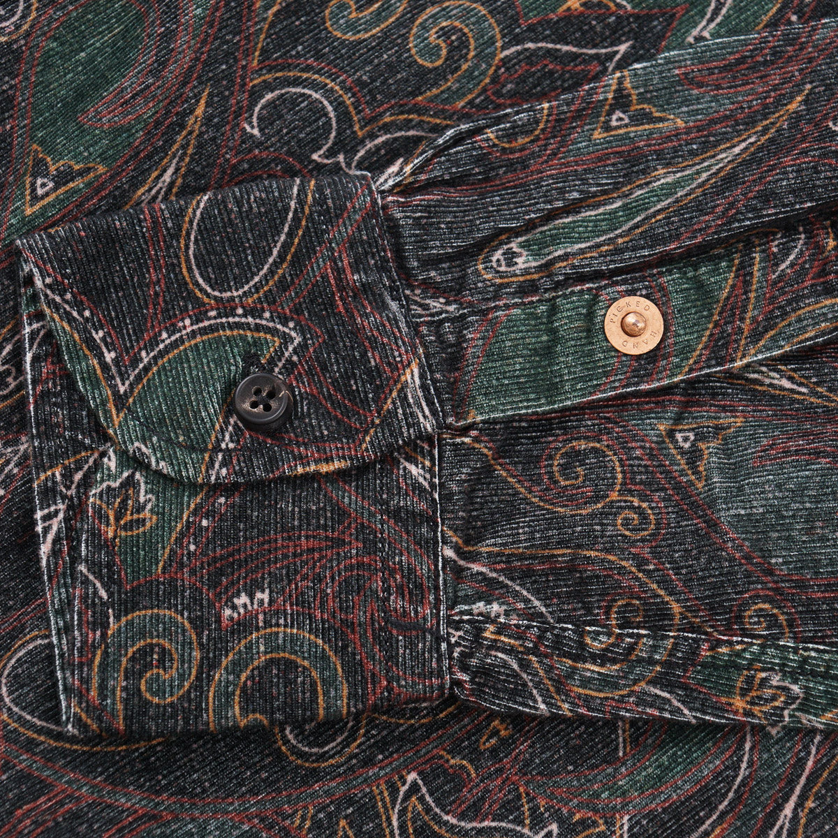 Handpicked Printed Corduroy Cotton Overshirt