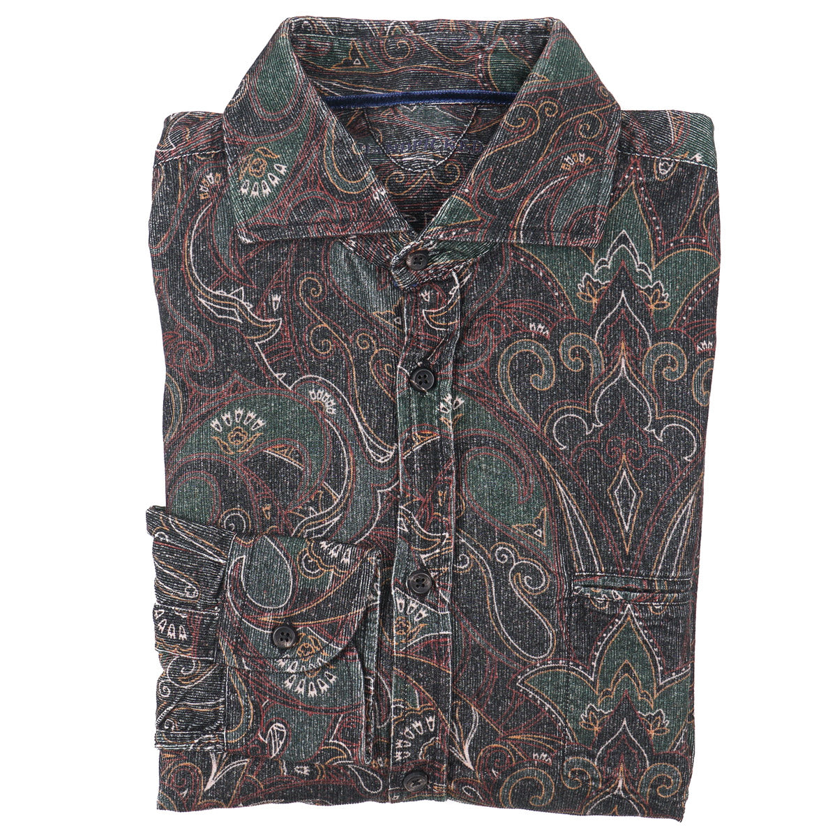 Handpicked Printed Corduroy Cotton Overshirt