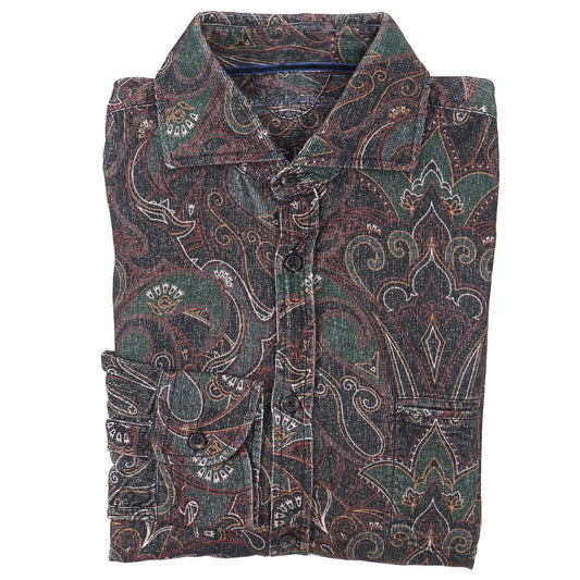Handpicked Printed Corduroy Cotton Overshirt