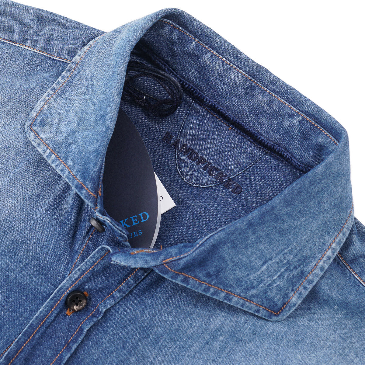 Handpicked Slim-Fit Denim Overshirt - Top Shelf Apparel