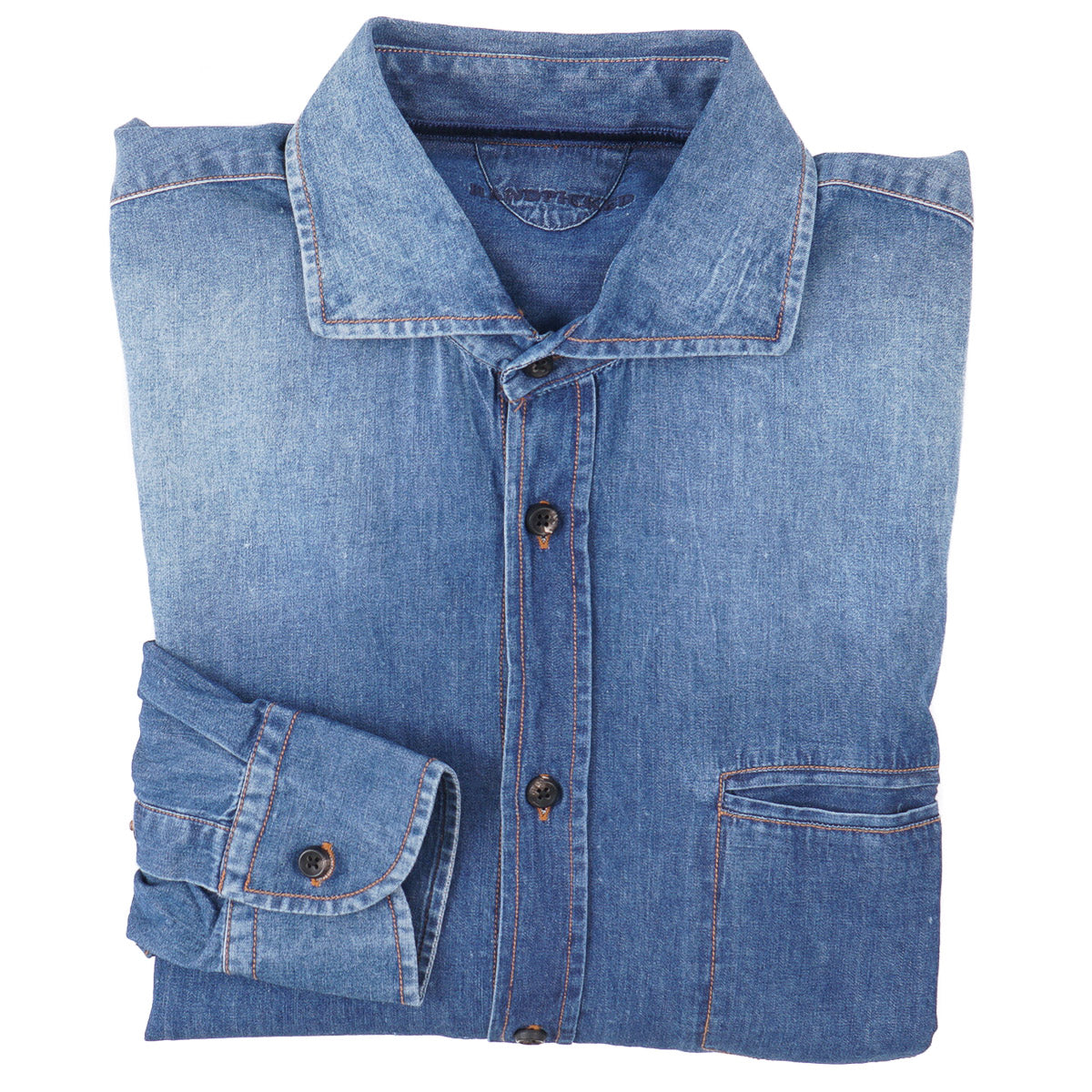 Handpicked Slim-Fit Denim Overshirt - Top Shelf Apparel
