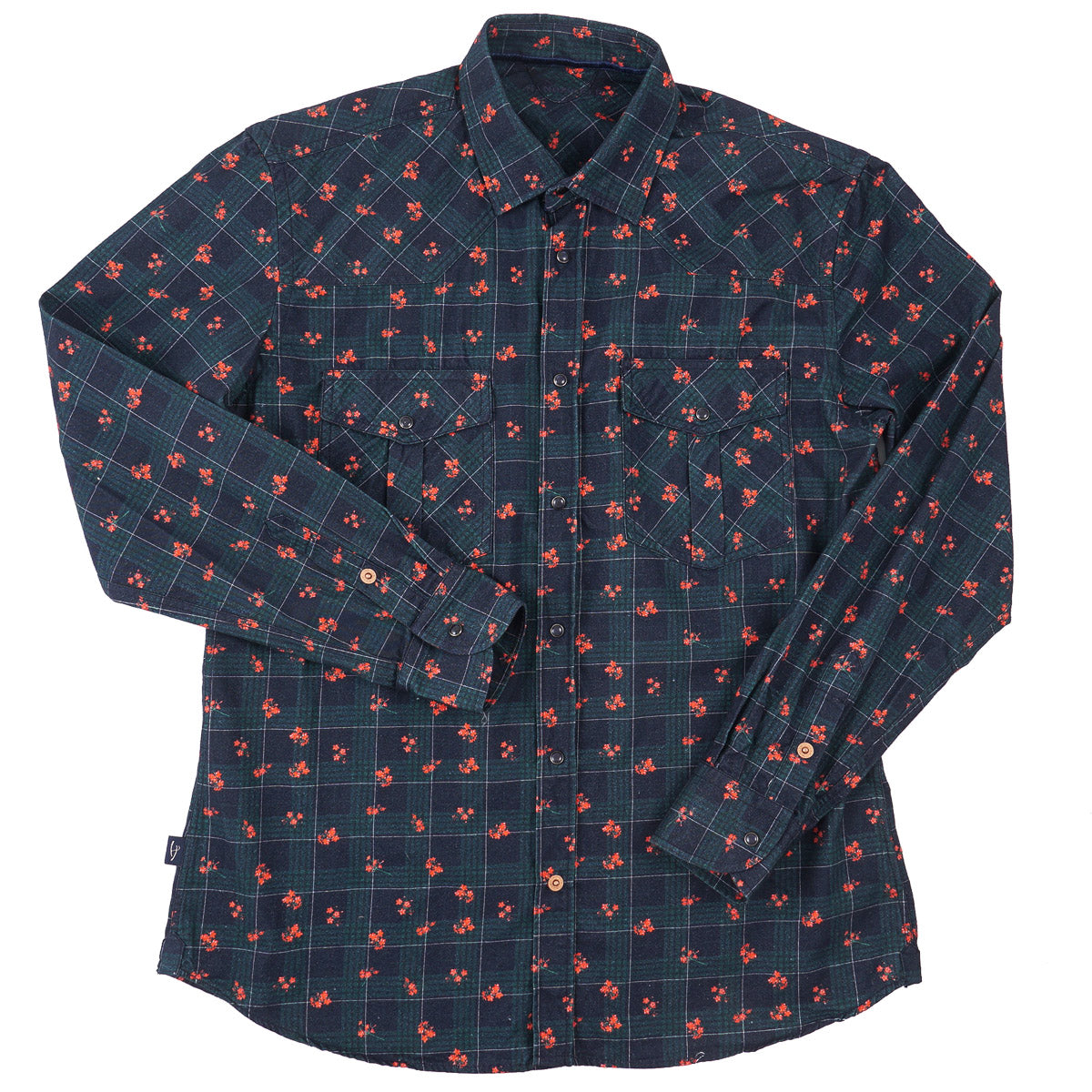 Handpicked Slim-Fit Flannel Western Shirt
