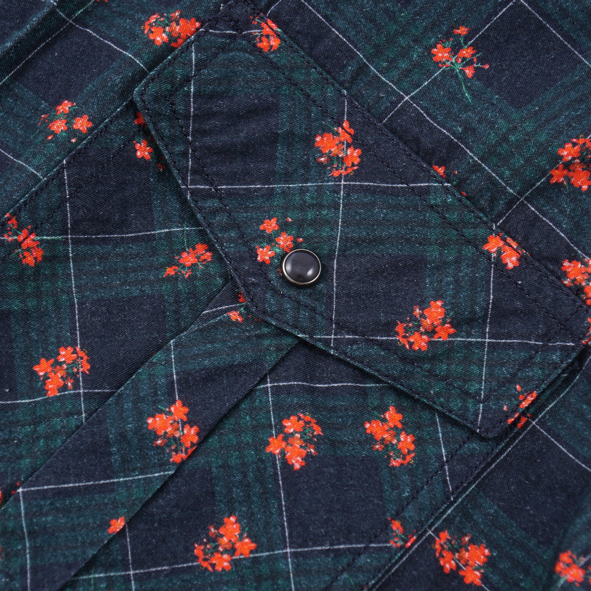 Handpicked Slim-Fit Flannel Western Shirt