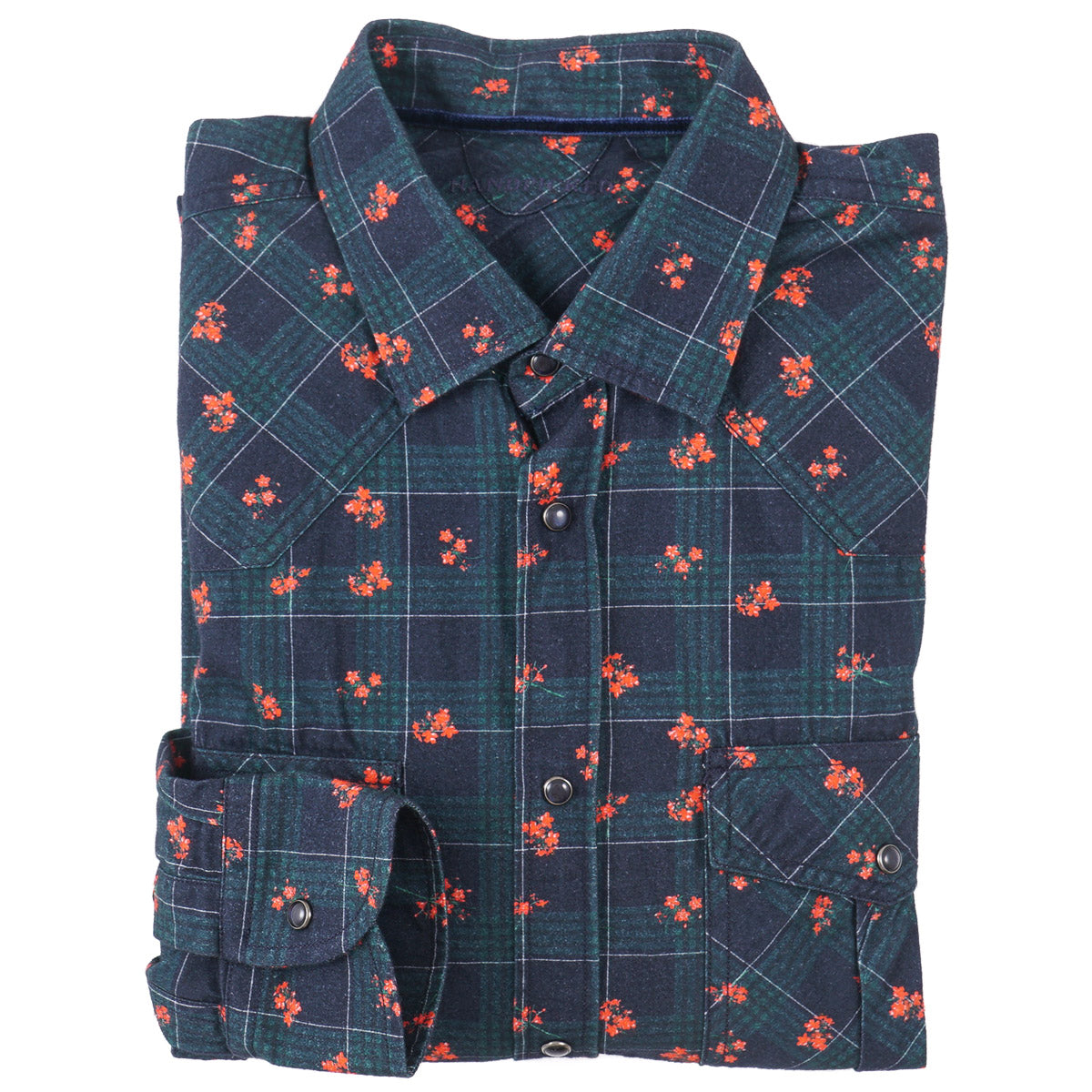 Handpicked Slim-Fit Flannel Western Shirt