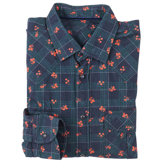 Handpicked Slim-Fit Flannel Western Shirt