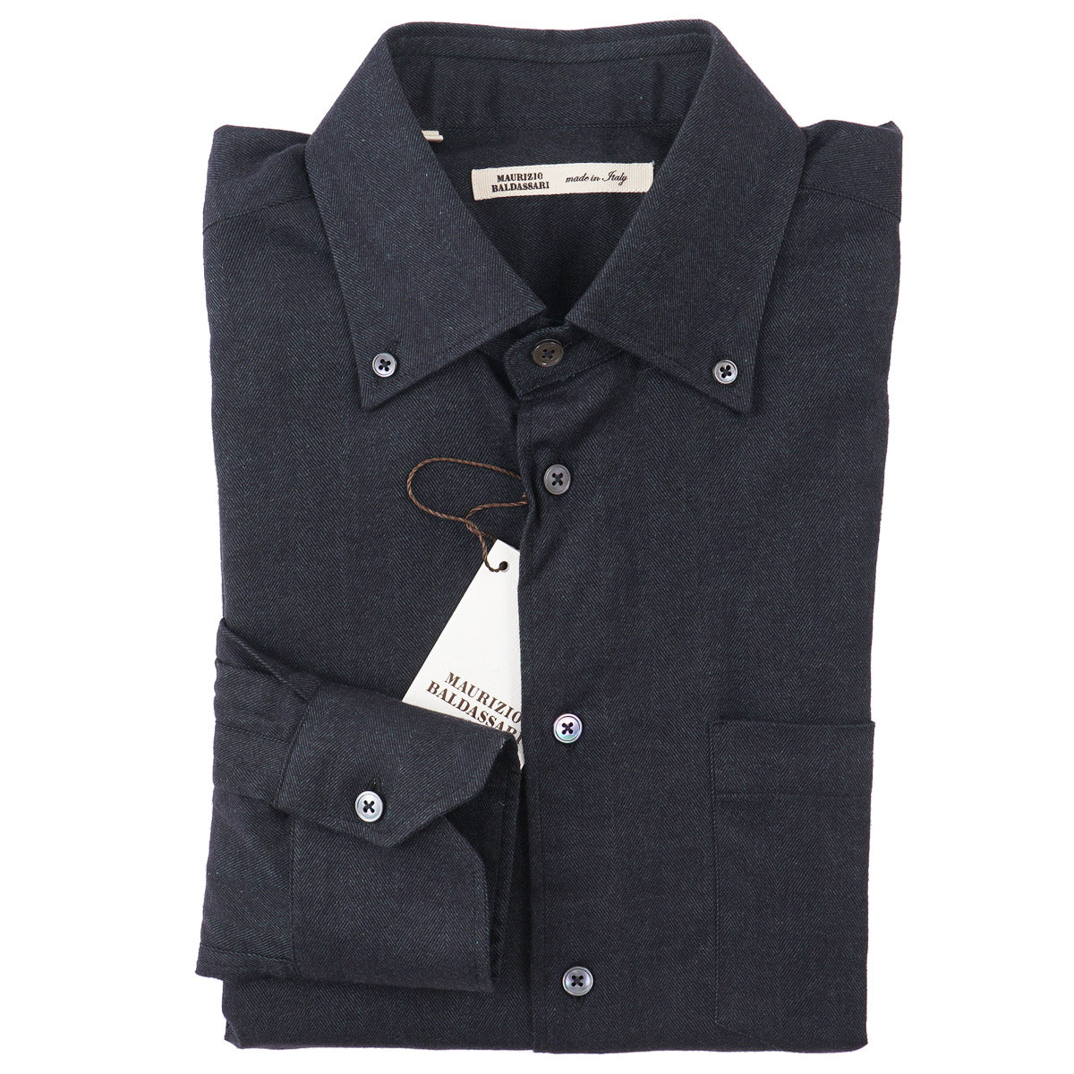 Maurizio Baldassari Soft Flannel Cotton Shirt - Top Shelf Apparel