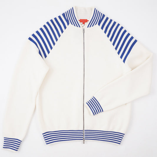 Isaia Knit Wool Bomber Sweater-Jacket
