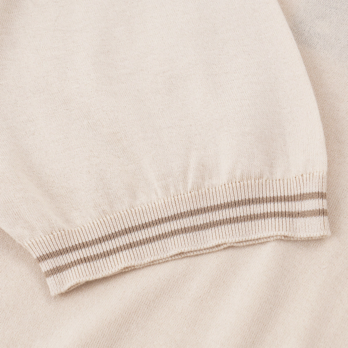 Kiton Short-Sleeve Knit Cotton Sweater