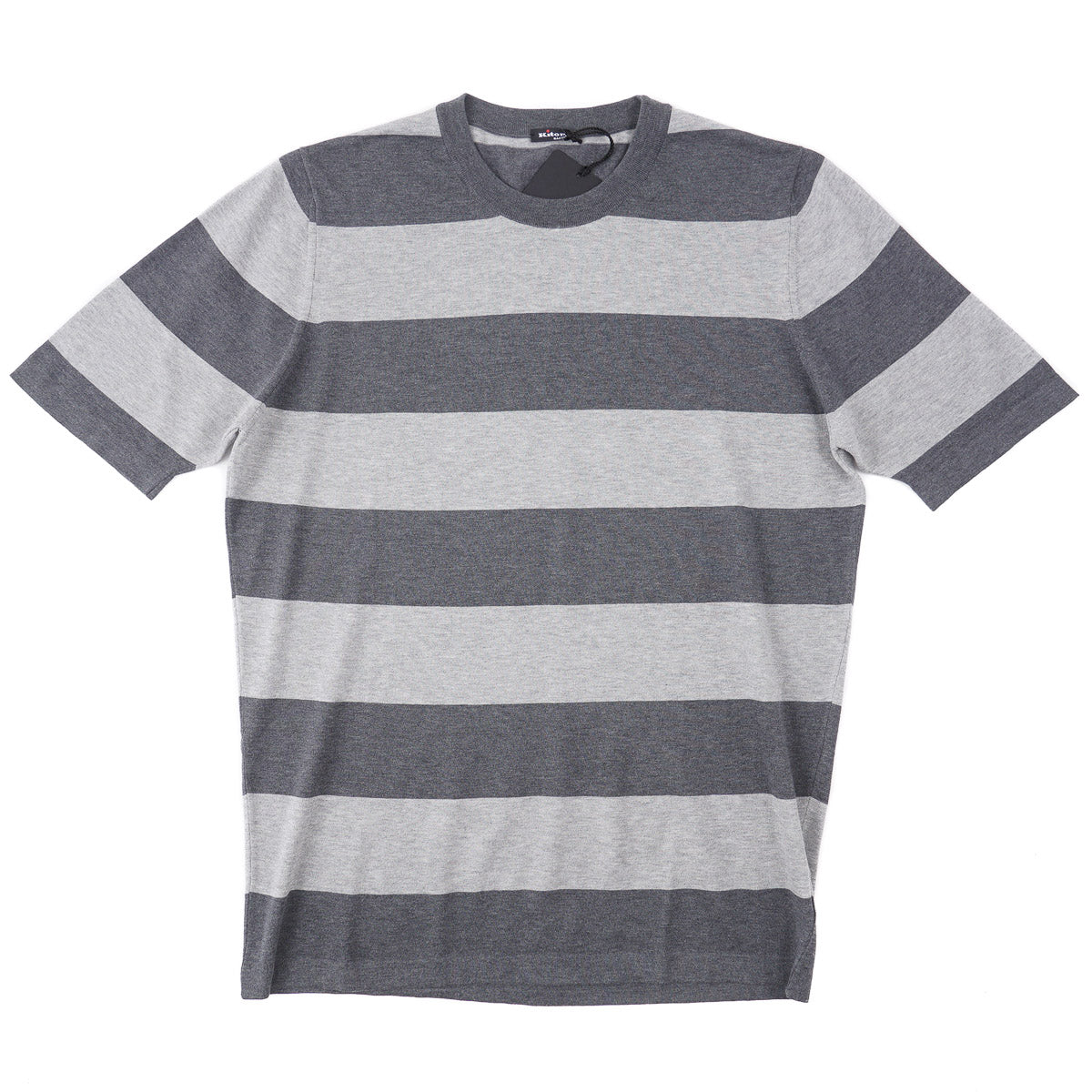 Kiton Short-Sleeve Knit Cotton Sweater