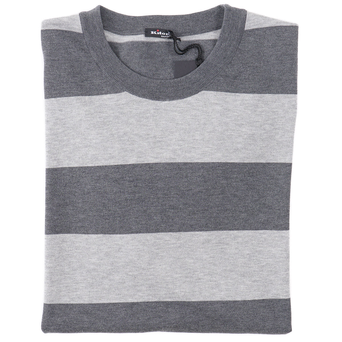 Kiton Short-Sleeve Knit Cotton Sweater