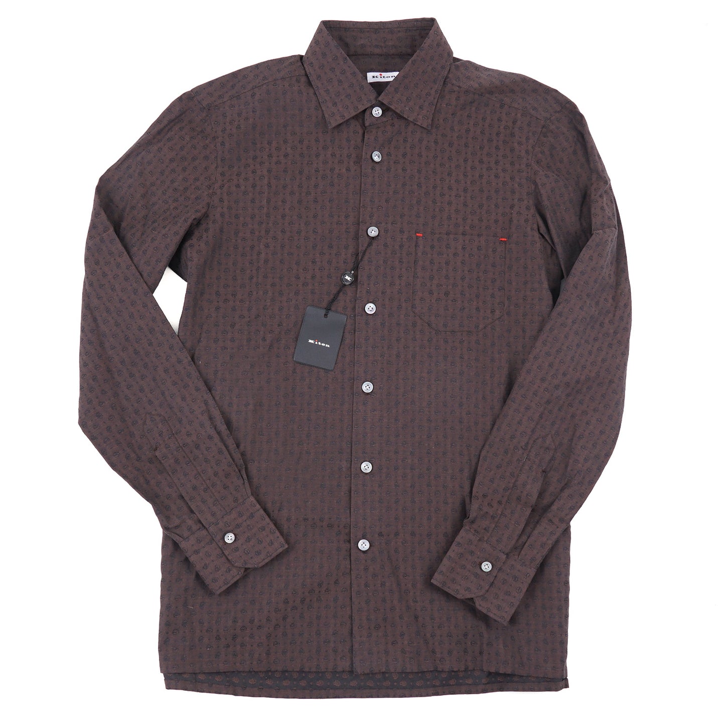 Kiton Slim-Fit Patterned Cotton Shirt - Top Shelf Apparel