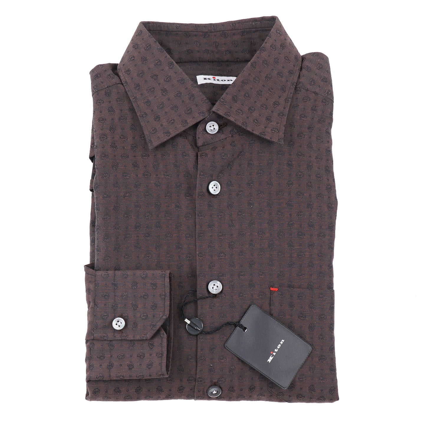 Kiton Slim-Fit Patterned Cotton Shirt - Top Shelf Apparel