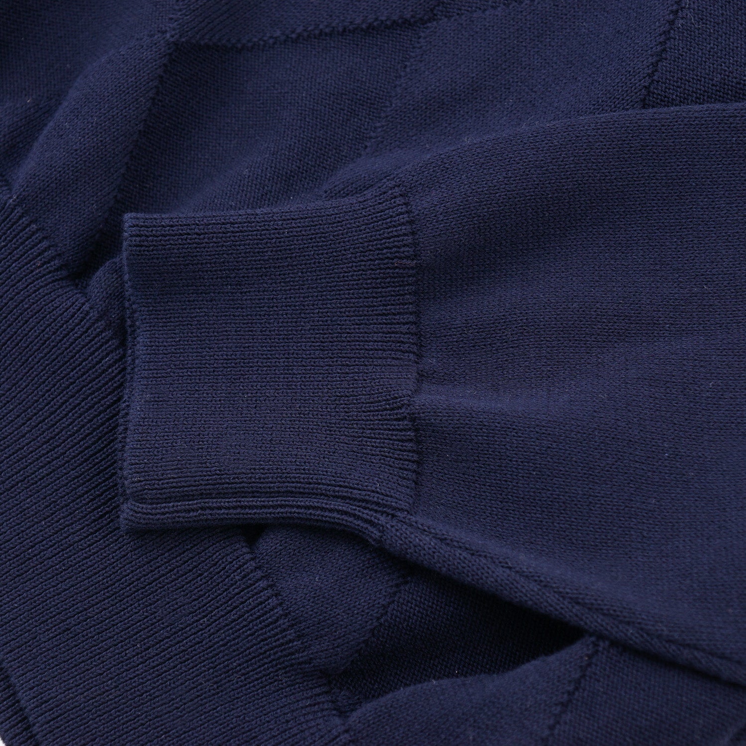 Peserico Cotton Sweater with Diamond Motif - Top Shelf Apparel