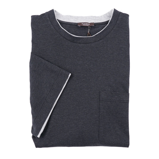 Peserico Jersey T-Shirt with Contrast Details - Top Shelf Apparel