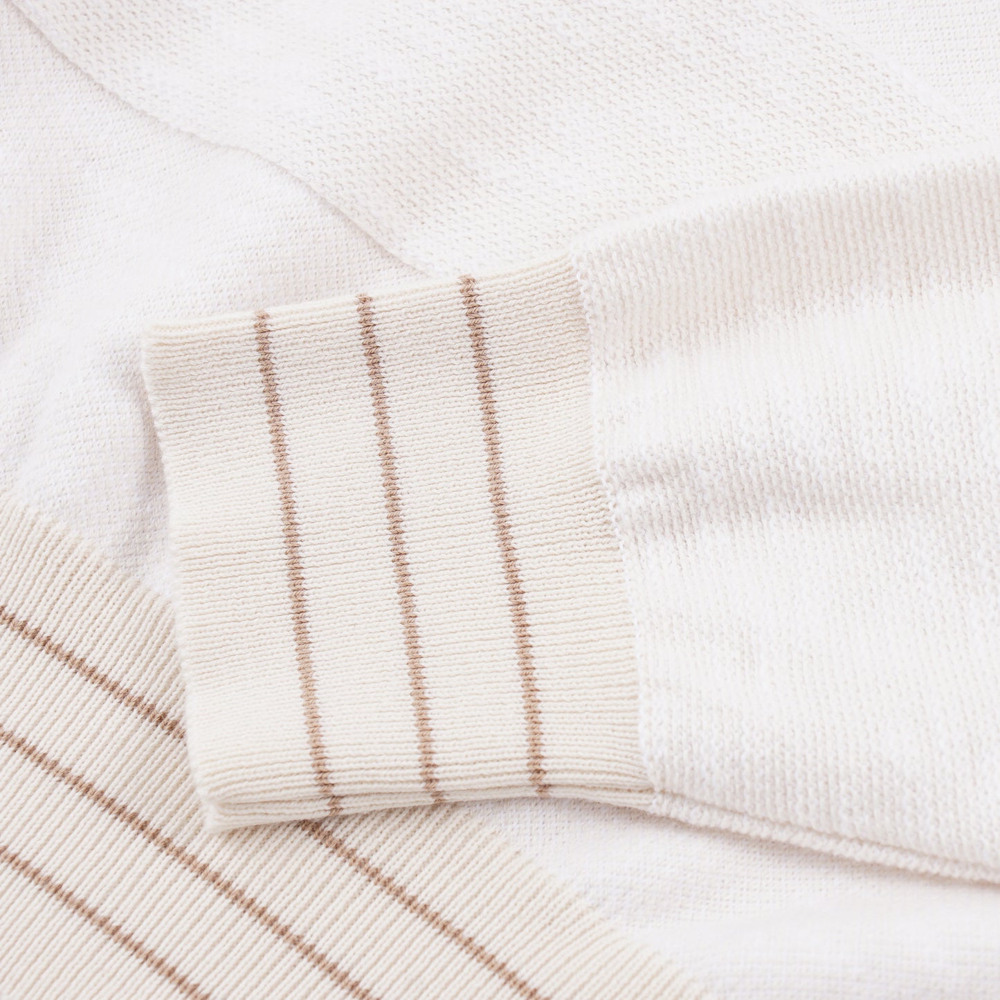 Peserico Knit Block Stripe Cotton Sweater - Top Shelf Apparel