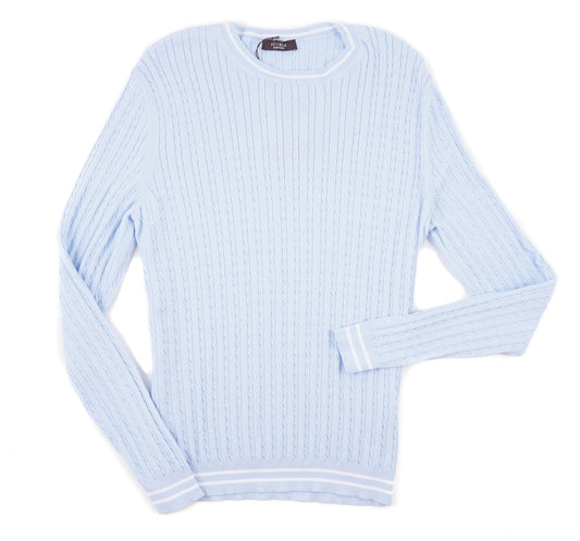 Peserico Cable Knit Cotton Sweater - Top Shelf Apparel