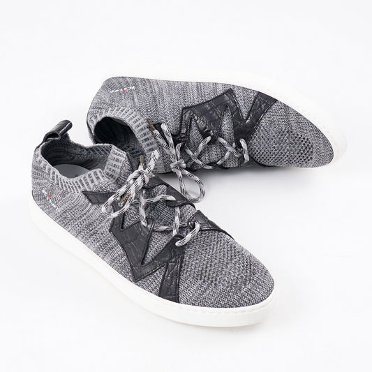 Kiton Knit Sneakers with Alligator Details - Top Shelf Apparel