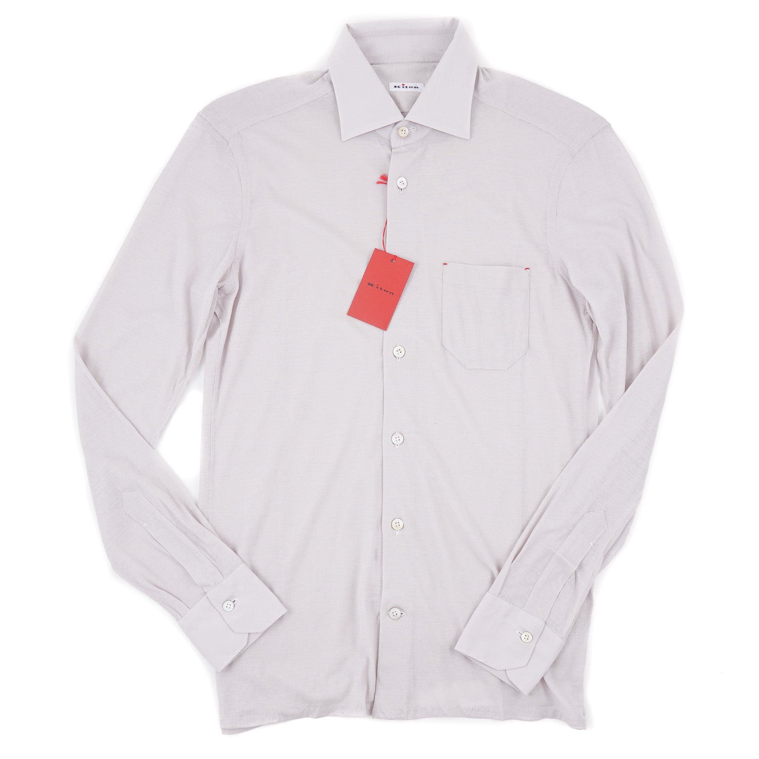 Kiton Lightweight Knit Jersey Cotton Shirt - Top Shelf Apparel