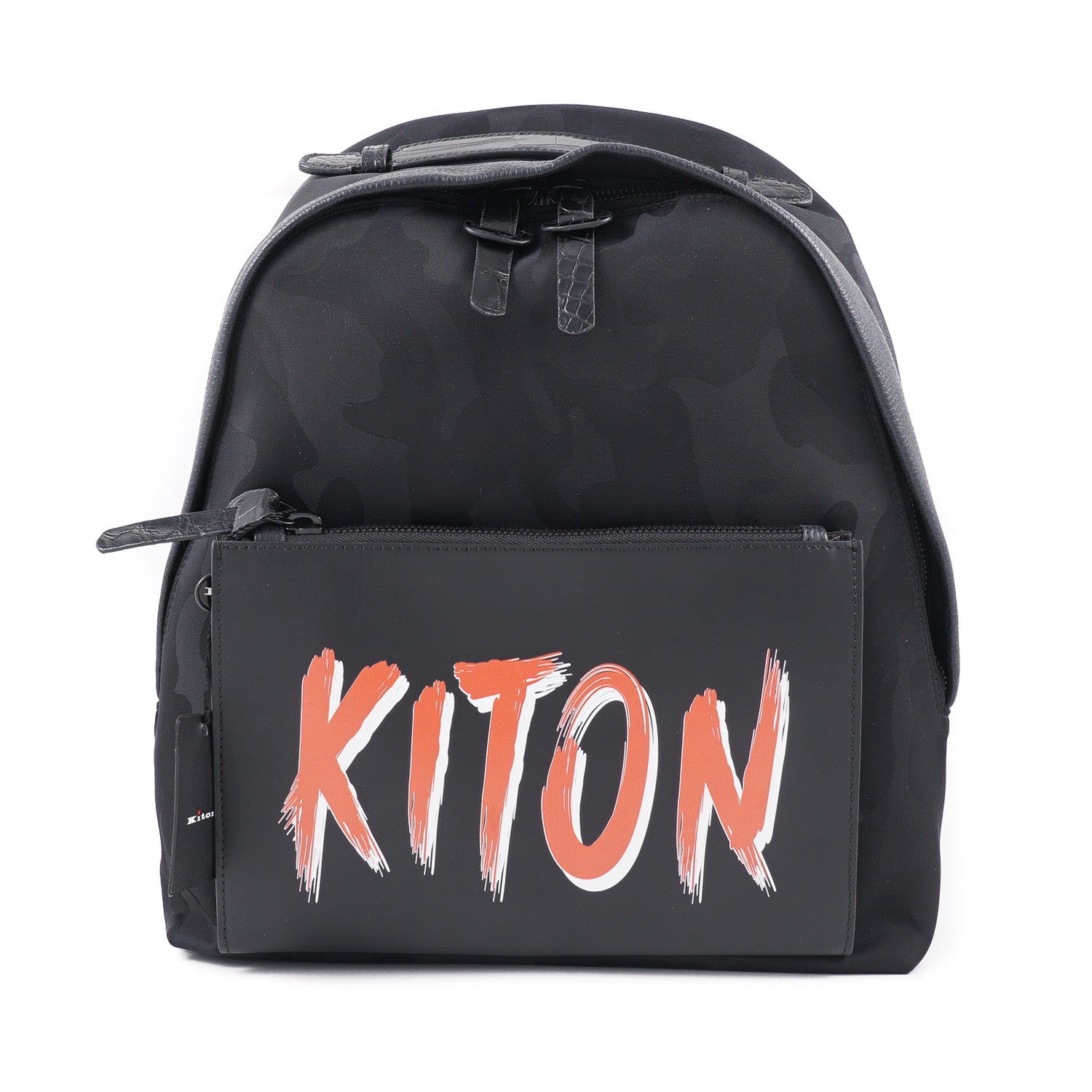 calf mini backpack Kiton Nylon Calf Leather and Crocodile Backpack – Top Shelf Apparel
