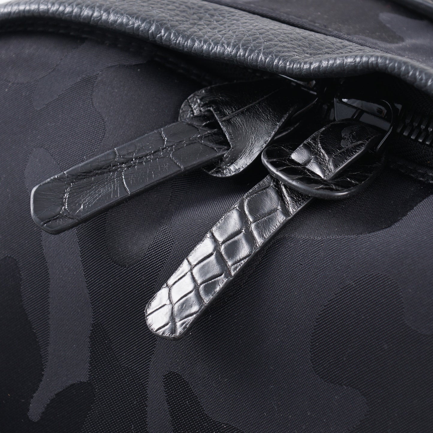 Kiton Nylon Calf Leather and Crocodile Backpack - Top Shelf Apparel