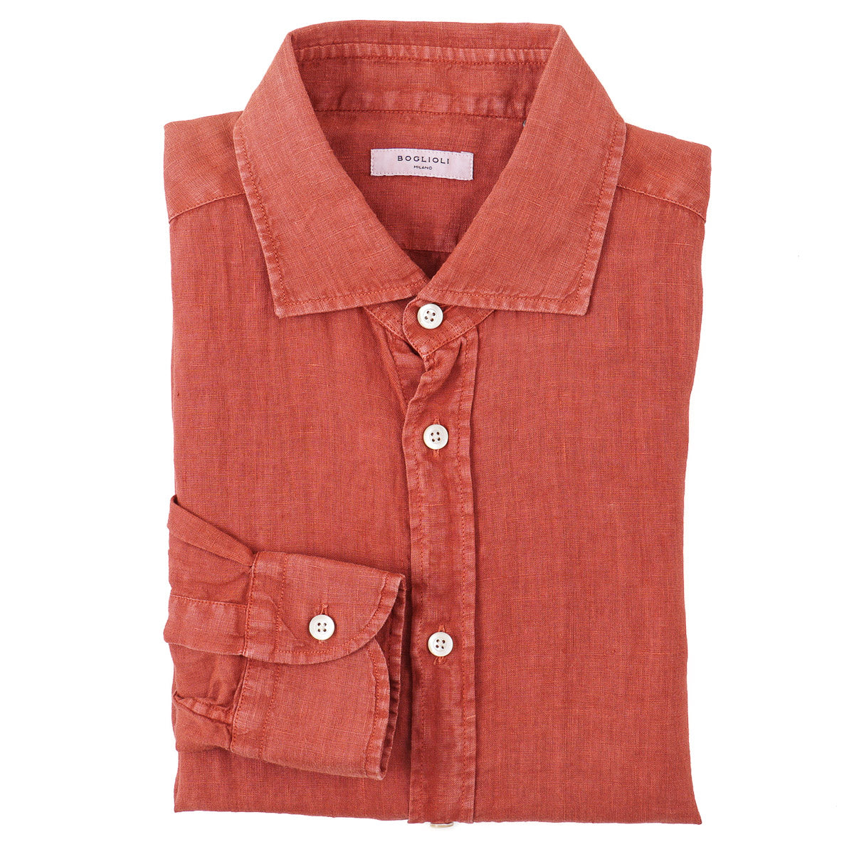 Boglioli Garment-Dyed Linen Shirt - Top Shelf Apparel
