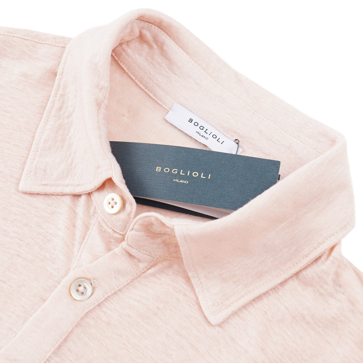 Boglioli Lightweight Linen Polo Shirt - Top Shelf Apparel