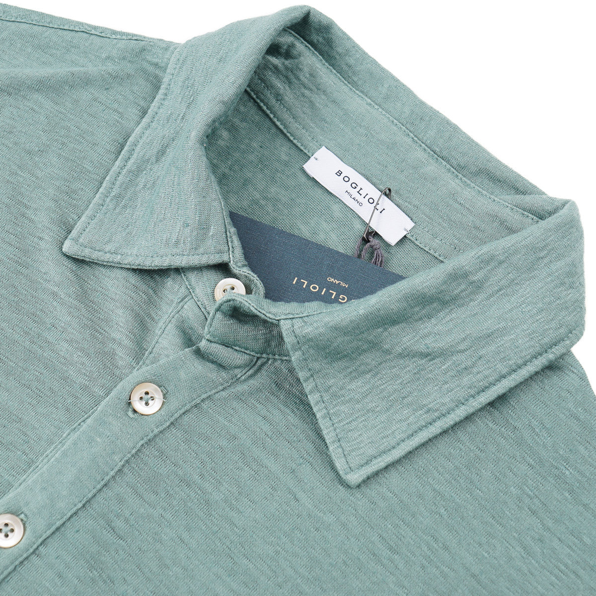 Boglioli Lightweight Linen Polo Shirt - Top Shelf Apparel