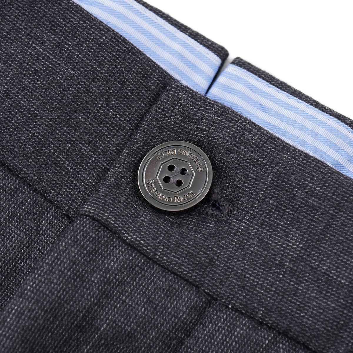 Stefano Ricci Wool Side-Buckle Trousers
