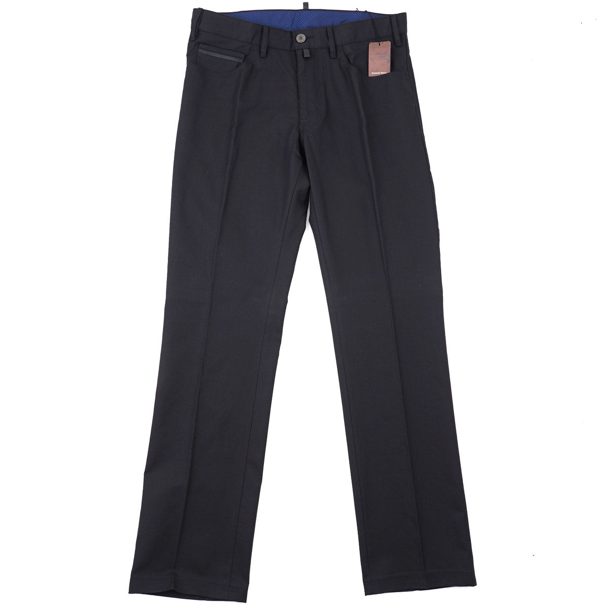 Stefano Ricci 5-Pocket Pants with Leather Details