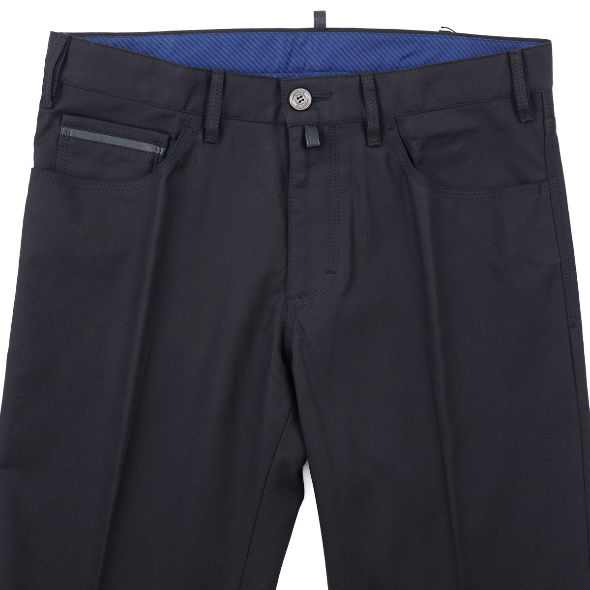 Stefano Ricci 5-Pocket Pants with Leather Details